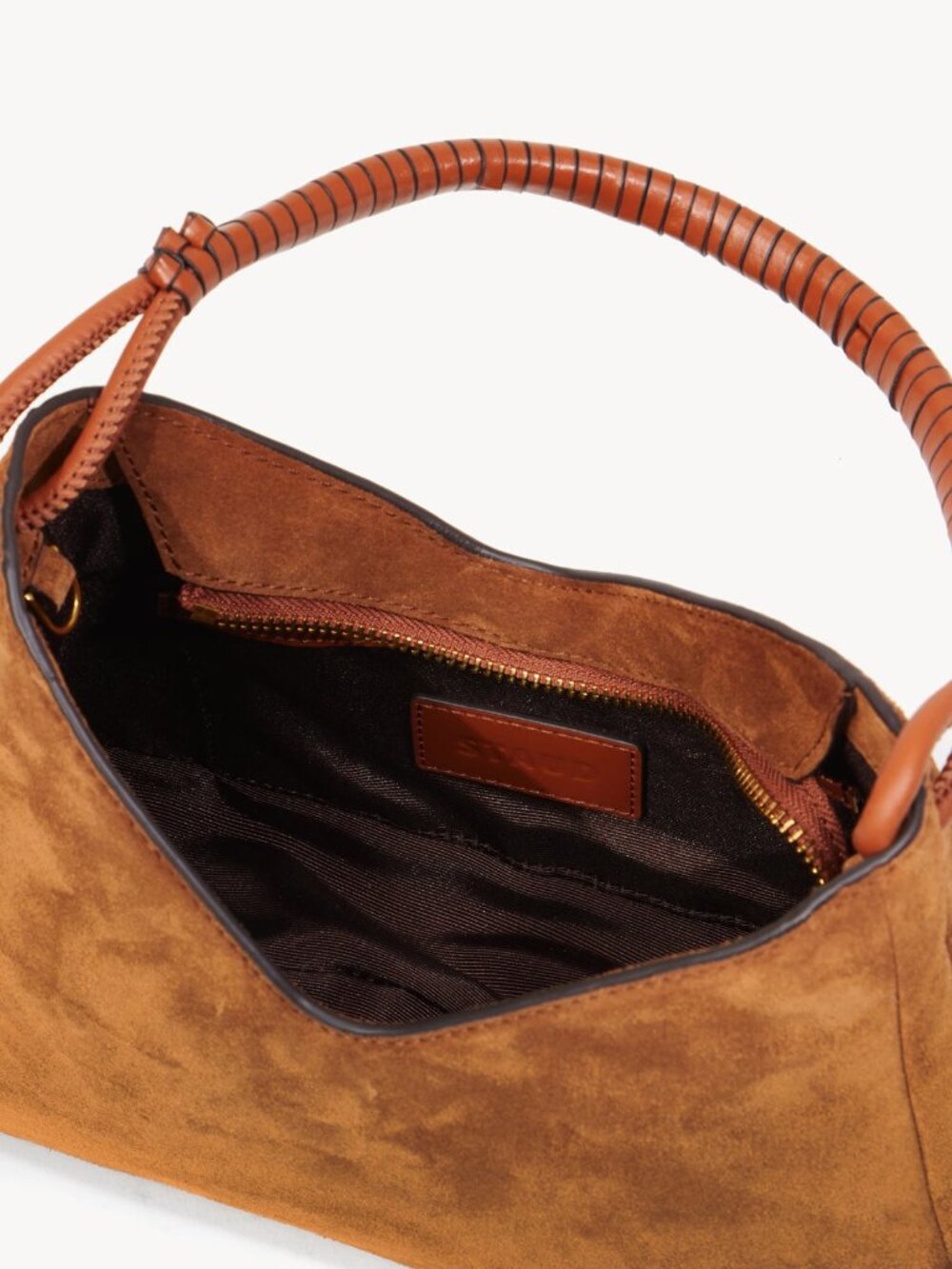NEW STAUD VALERIE SUEDE SHOULDER BAG 100% LEATHER - Picture 6 of 7